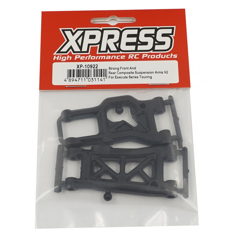 XP-10922 - Xpress Strong Front And Rear Composite Suspension Arms V2