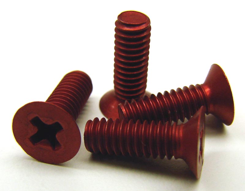 12392 CRC – 8-32 Front End screws 4 (red)