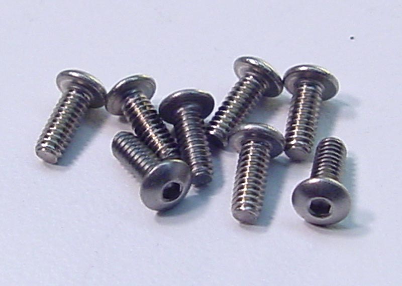 1259 - CRC 2-56 x 1/4 Button Screws (8)