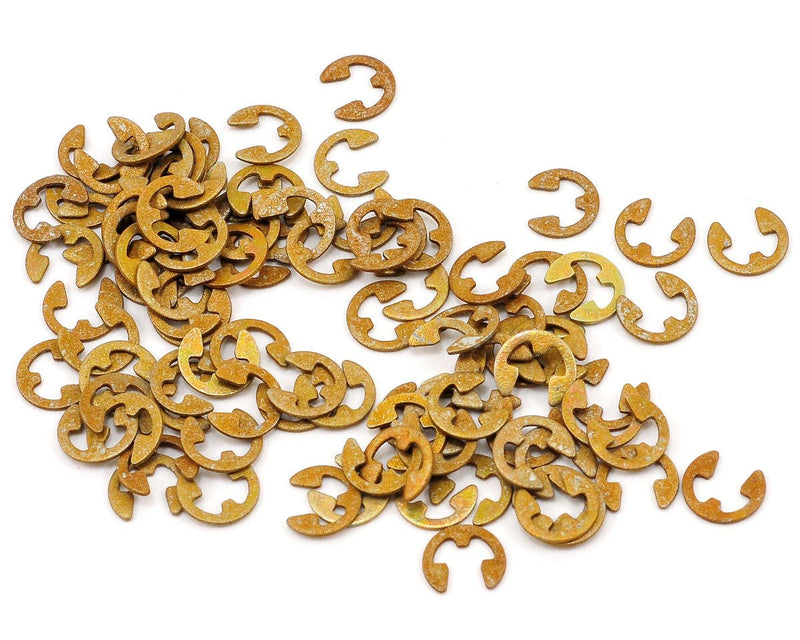 1382 - CRC 1/8 E-clips 100 pieces, Black