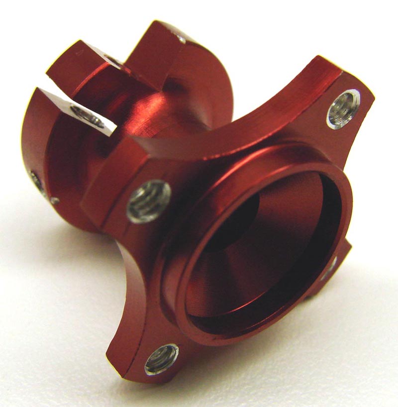 1733 CRC 1/10th Left Clamp Hub-.75 Red