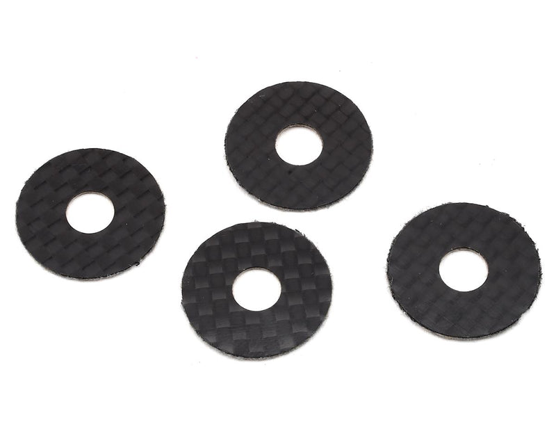 10401 - 1UP Racing 6mm Carbon Fiber Body Washers (4)