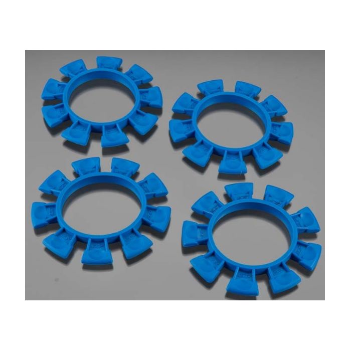 2212-1 - JConcepts 1/10th Satellite Tire Gluing Rubber Bands Fits 1/10th, SCT And 1/8th Buggy-4PC BLUE