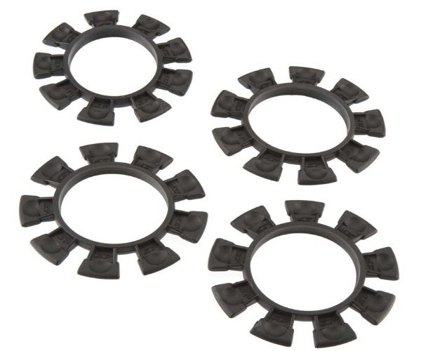 2212-2 - JConcepts 1/10th Satellite Tire Gluing Rubber Bands Fits 1/10th, SCT And 1/8th Buggy-4PC BLACK