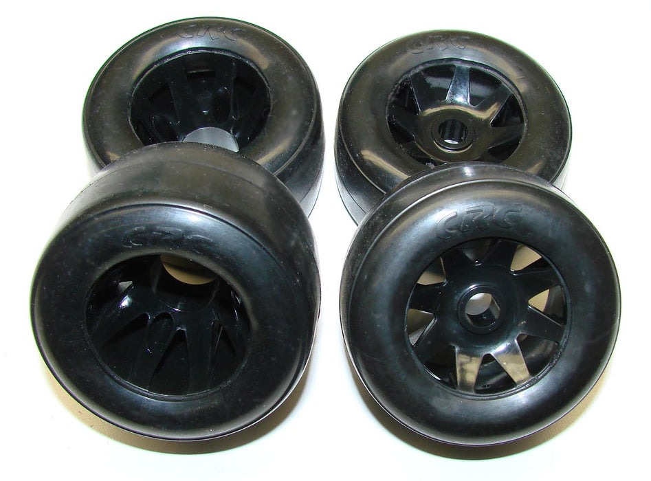 2314 Team CRC RT-1 Pre-Mounted GTR Front & Rear Rubber Tires (4)