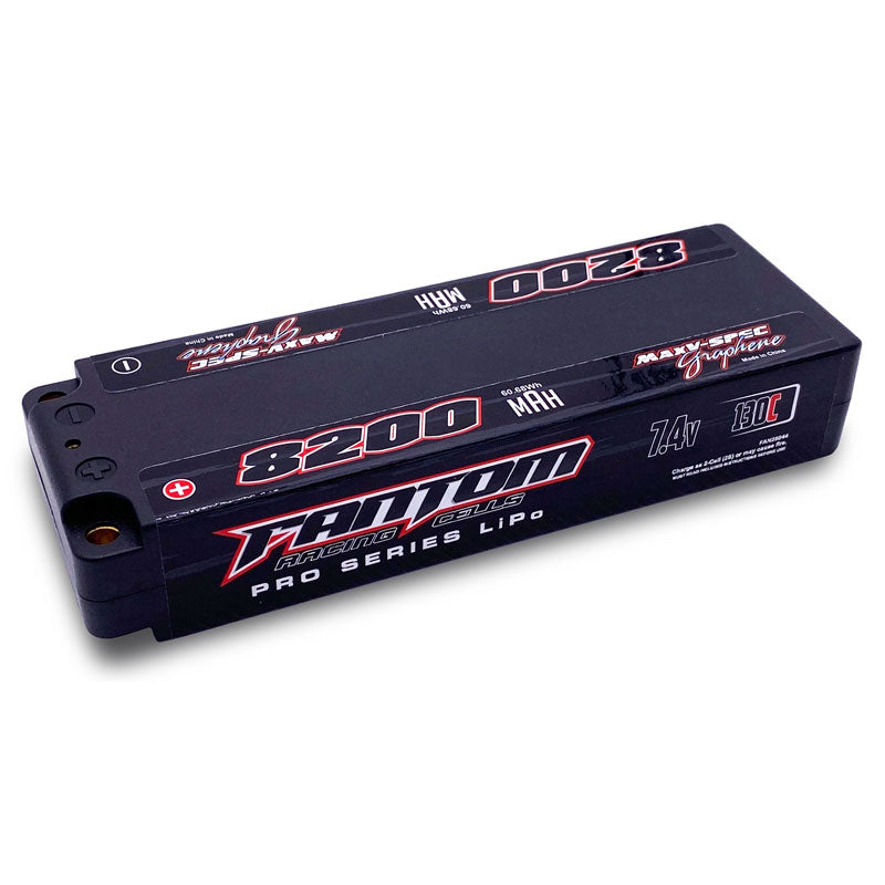 FAN26044 Fantom Max V-Spec Silicon Graphene Lipo 8200mAh 130C 7.4V 2S 5mm Bullet Connector