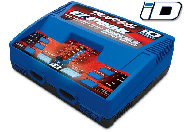 2972 - Traxxas Charger, Dual EZ-Peak Plus, 100W, NiMH/LiPo w/ iD Auto