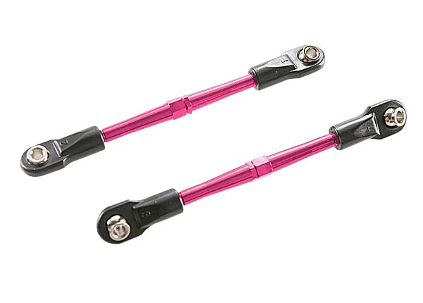 3139X - Traxxas Turnbuckles, aluminum (red-anodized), toe links 69mm (2)