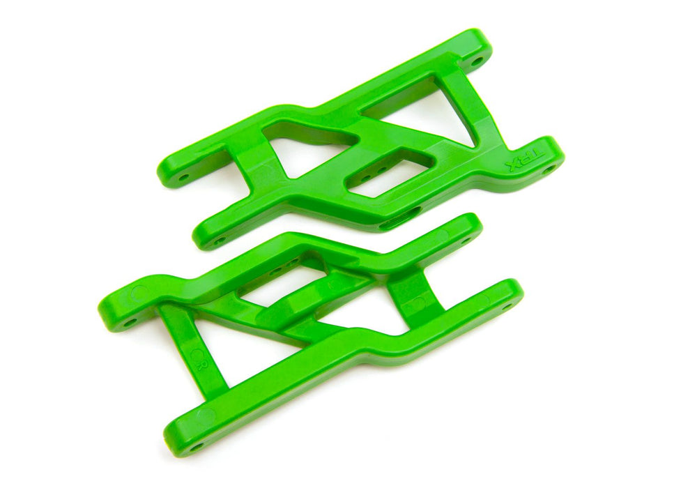 3631G Traxxas Suspension Arms, Front (Green) heavy duty, cold weather material