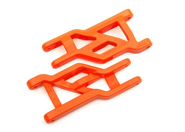 3631T Traxxas Suspension Arms, Front (Orange) heavy duty, cold weather material
