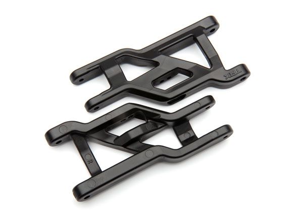 3631X Traxxas Suspension Arms, Front (Black) heavy duty, cold weather material