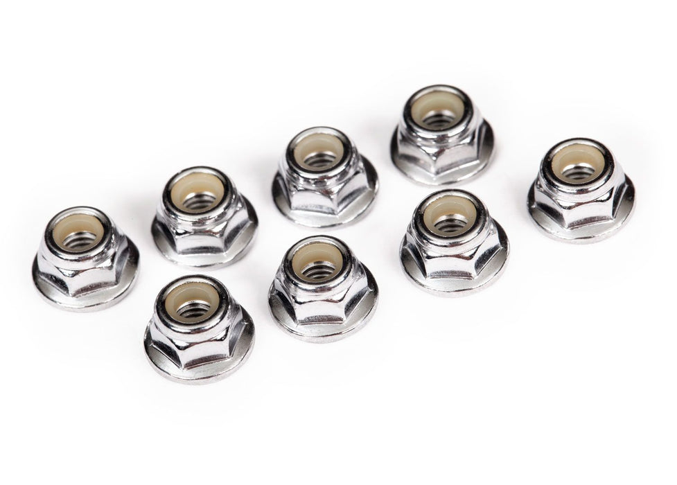 3647 Traxxas 4mm Flanged Nylon Locking Nuts