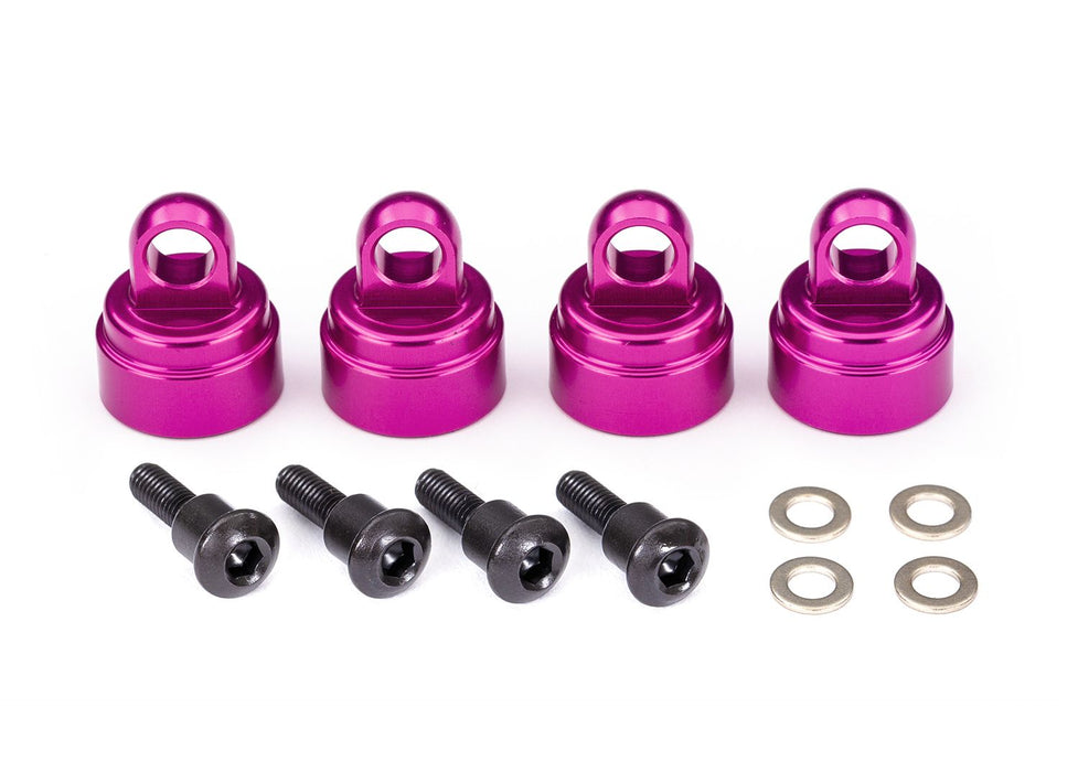 3767P - Traxxas Pink Aluminum Shock Caps for Ultra Shocks