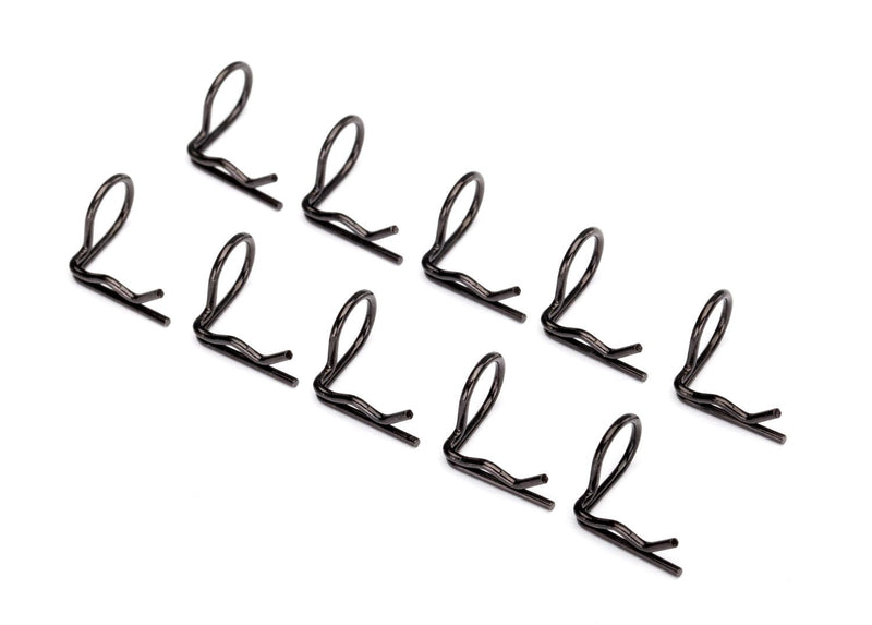 3935A Traxxas body clip (mounting clip), angled, 90-degrees (black) (10)
