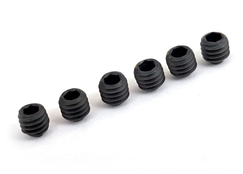 4897 - Traxxas Screws, set (grub) 4mm (6) (with threadlock)