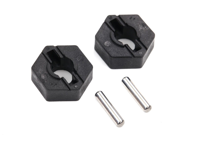 4954 - Traxxas Wheel hubs, hex (2)/ axle pins (2.5x12mm) (2)