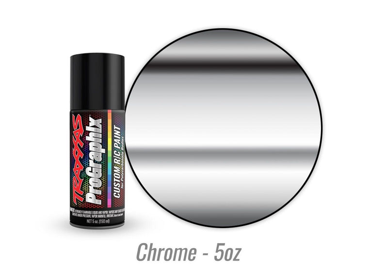 5046 Traxxas Body paint, ProGraphix®, mirror chrome (5oz)