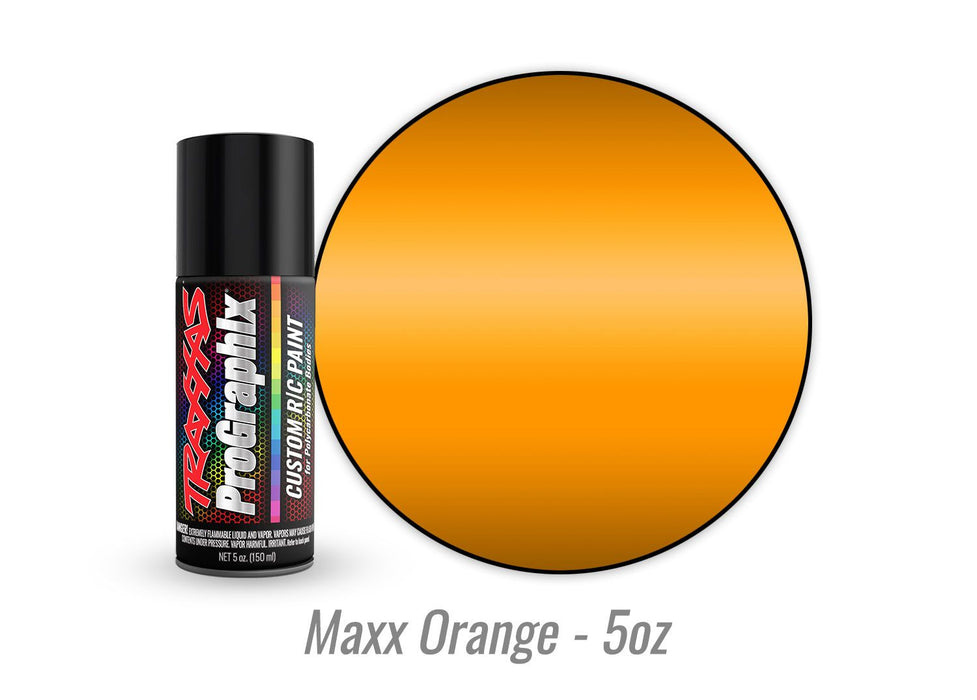 5051 Traxxas Body paint, ProGraphix®, Maxx® Orange (5oz)