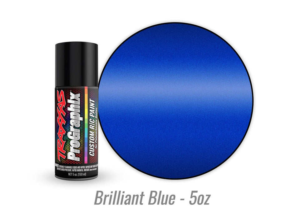 5054 Traxxas Body paint, ProGraphix®, Brilliant Blue (5oz)