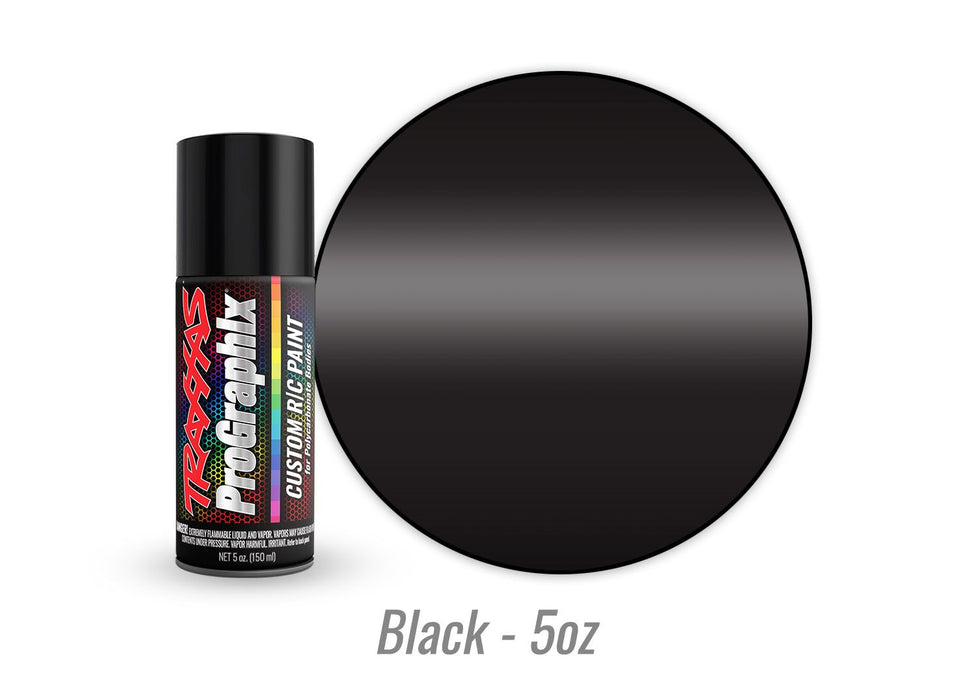 5055 Traxxas Body paint, ProGraphix®, black (5oz)