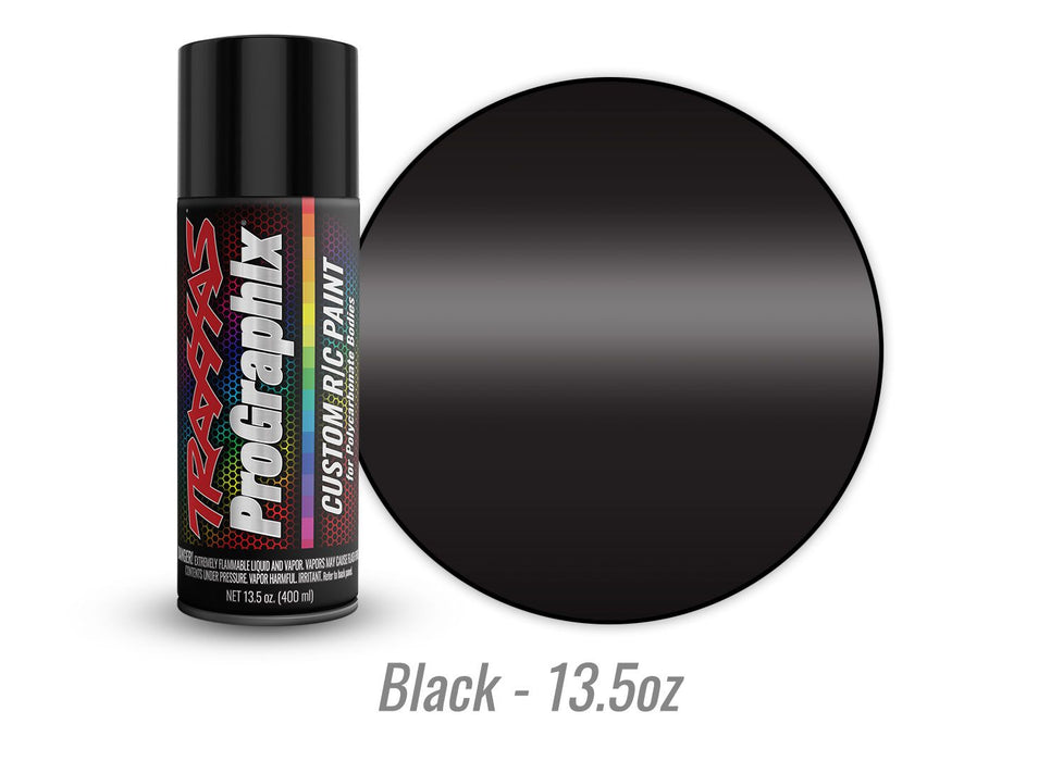 5055X Traxxas Body paint, ProGraphix®, black (13.5oz)