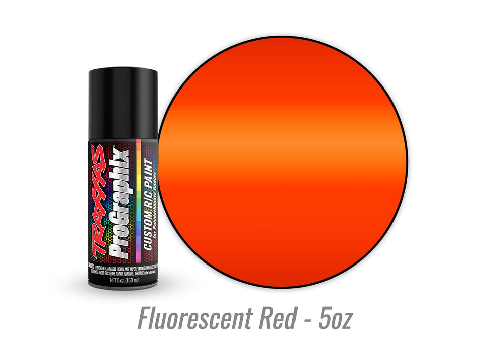 5067 Traxxas Body paint, ProGraphix®, Fluorescent Red(5oz)