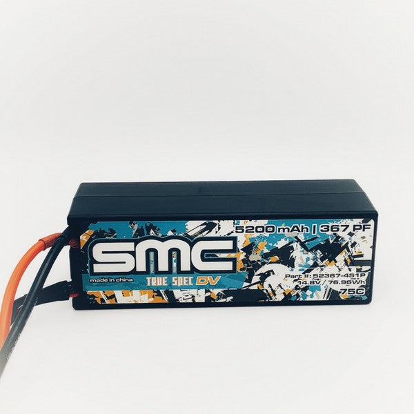 52367-4S1P - SMC True Spec DV 14.8V 5200mAh 75C wired hardcase