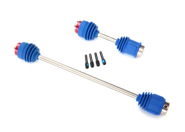 5650R - Traxxas Driveshafts, center E-Revo (steel constant-velocity) front (1)/ rear (1)