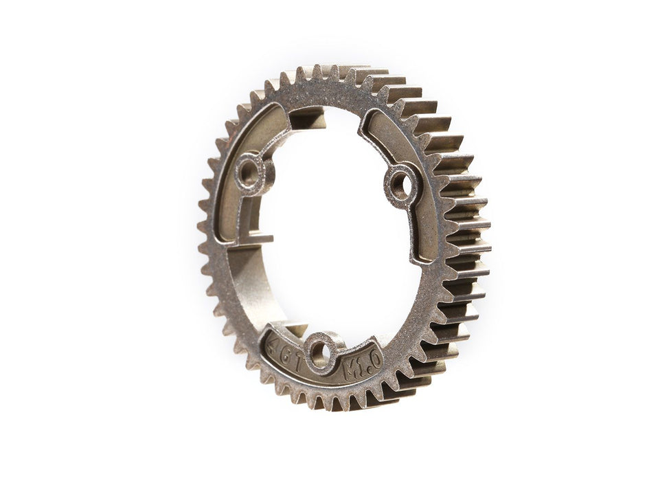 6447R Spur Gear, 46-Tooth, Steel (Wide Face, 1.0 Metric Pitch)