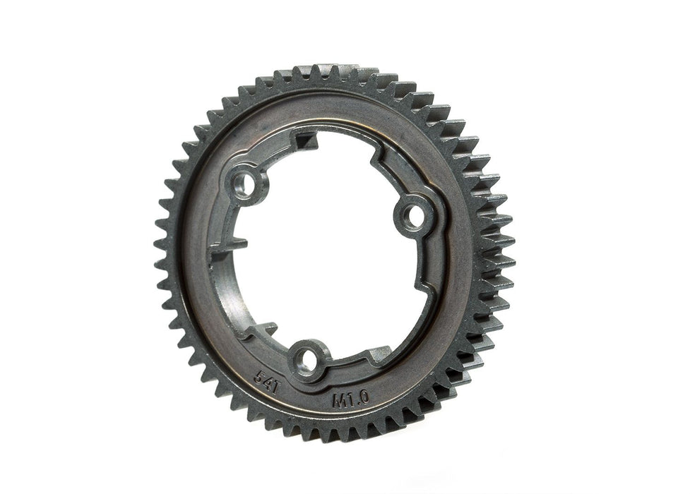 6449R - Spur gear, 54-tooth, steel (wide-face, 1.0 metric pitch)