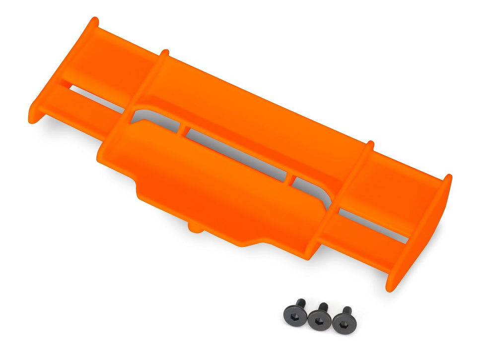 6721T - Traxxas Wing, Rustler® 4X4 (orange)/ 3x8 FCS (3) -