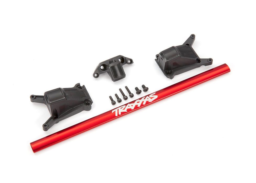 6730R - Traxxas Chassis brace kit, red (fits Rustler® 4X4 or Slash 4X4 models equipped with Low-CG chassis)