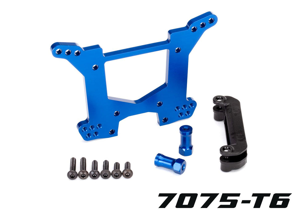 6738X Traxxas Rear Shock Tower Aluminum Blue