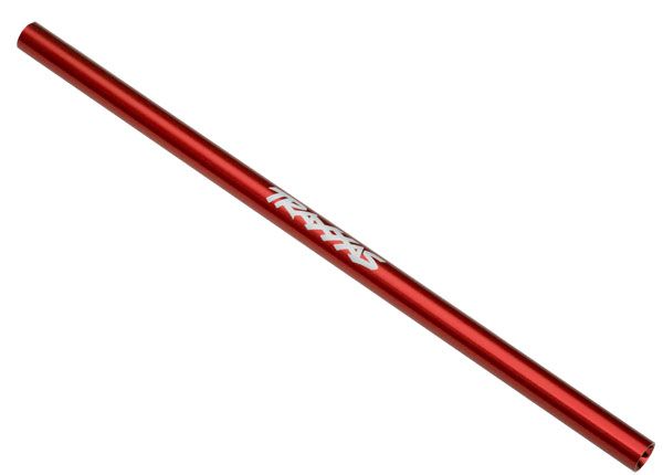 6765R - Traxxas Driveshaft, center, 6061-T6 aluminum (red-anodized) (189mm)