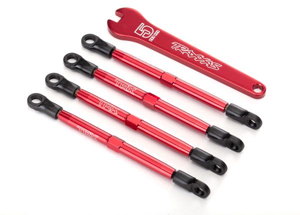 7138X Traxxas Toe LInks, Aluminum (Red-anodized)