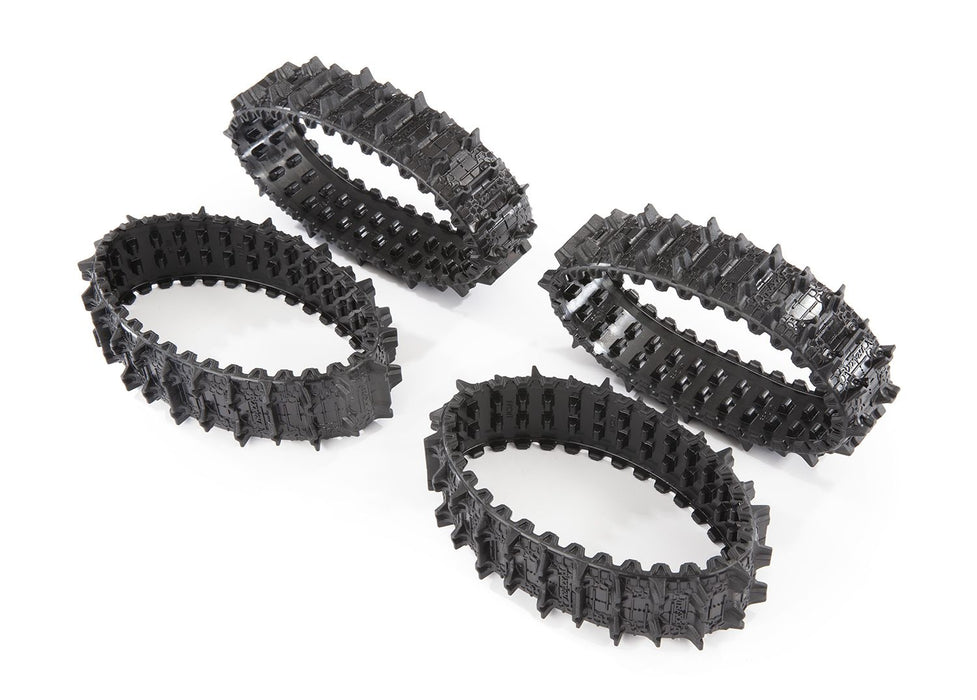 8877 Treads, Deep-Terrain, TRX-4® Traxx™ (complete set, front & rear) (rubber) (4)