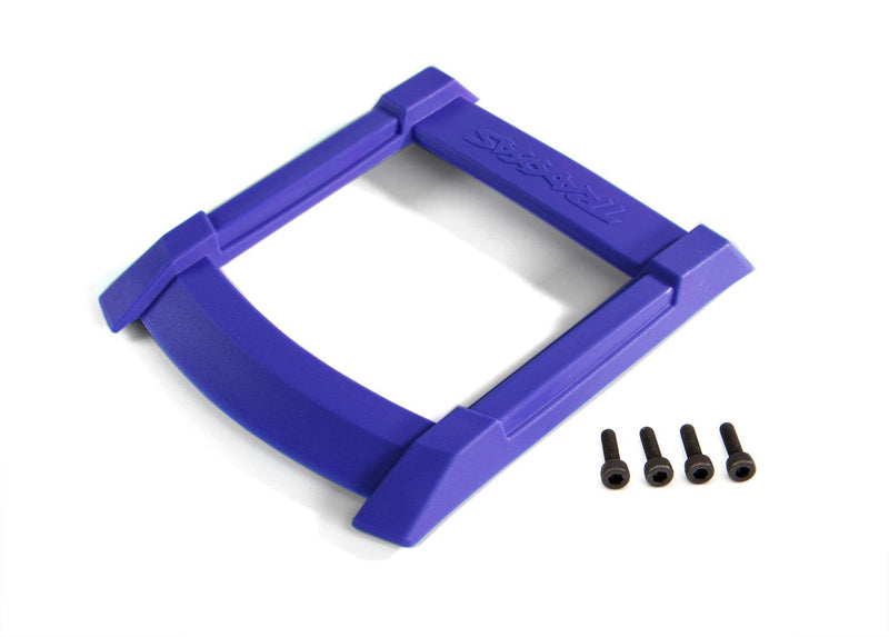 8917X - Skid plate, roof (body) (blue)/ 3x12mm CS (4)