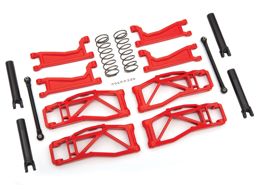 8995R Suspension kit, WideMaxx™, red (includes front & rear suspension arms, front toe links, outer half shafts (extended), rear shock springs)