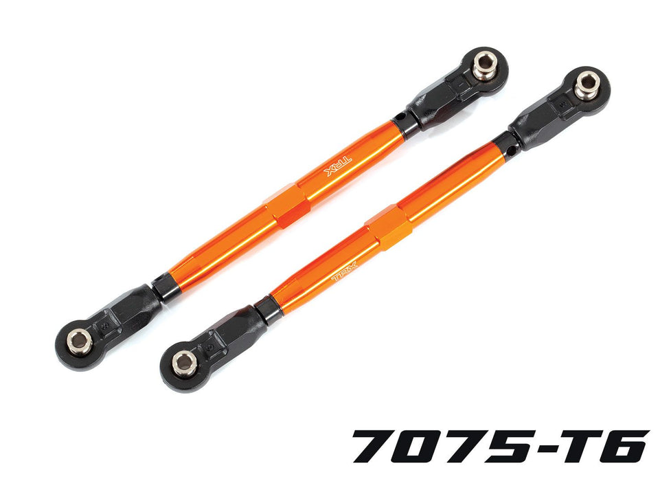 8997A - Traxxas Toe Links WIDEMAXX, Front (Tube 6061-T6 Aluminum) (2) (Orange)