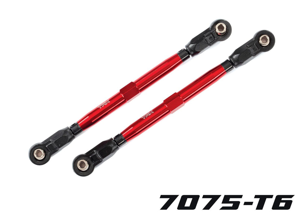 8997R - Traxxas Toe Links WIDEMAXX, Front (Tube 6061-T6 Aluminum) (2) (Red)