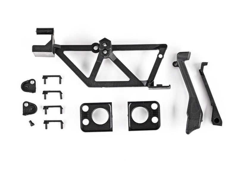 9731 Door handles (4)/ light mounts, front (left & right)/ light retainers, front bumper (left & right)/ fuel cap/ snorkel/ spare tire mount (fits #9712 body)