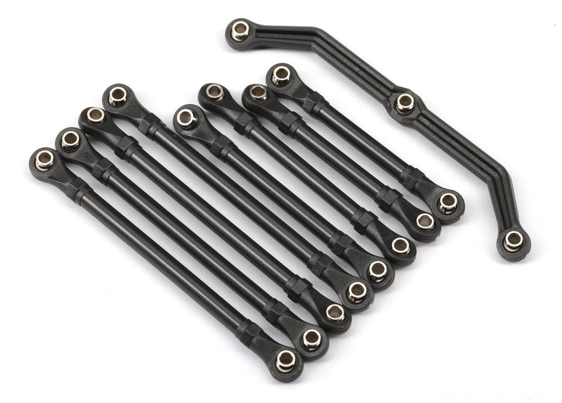 9742R Suspension link set, complete (front & rear) (includes steering link (1), front lower links (2
