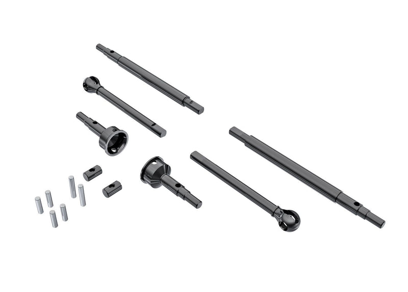 9756 Axle Shafts, Front (2) Rear (2)/ Stub Axles