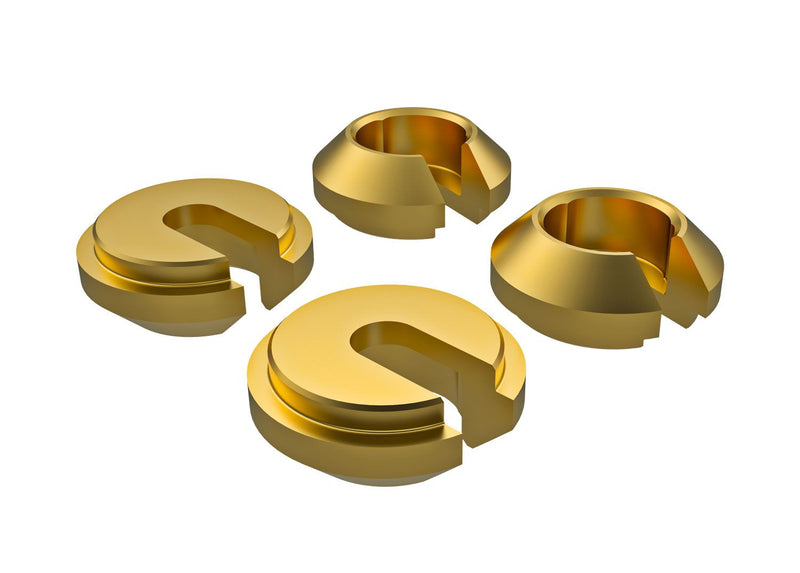 9761A Lower retainer, shock, brass (1 gram each) (4)