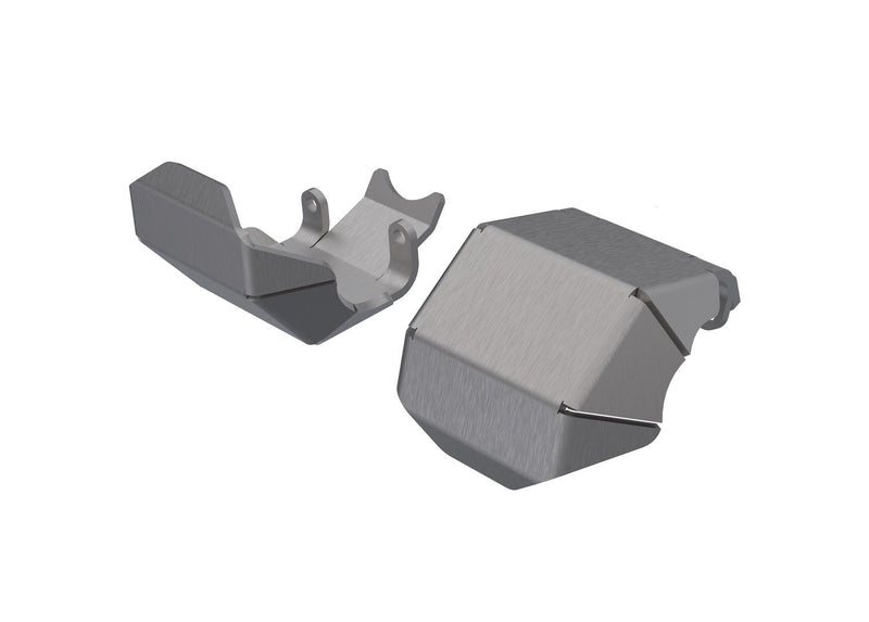 9765 - Traxxas Skidplate, axle, front or rear (stainless steel) (2)
