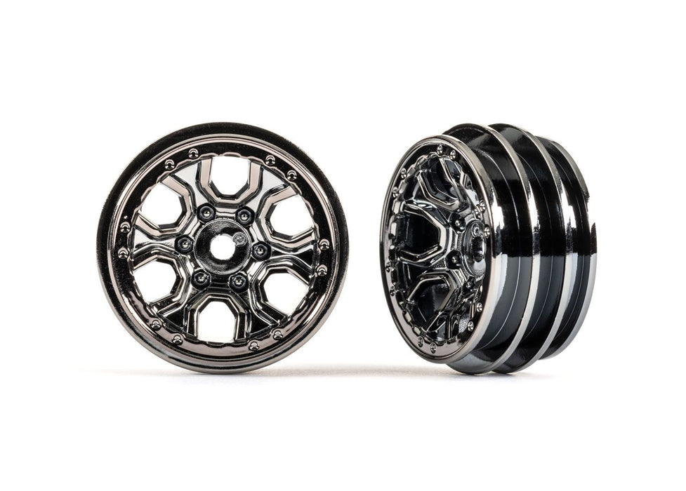 9770-BLKCR wheels, 1.0'' (black chrome) (2)