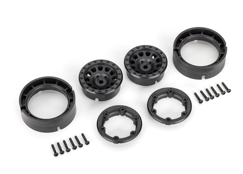 9781 Traxxas Wheels, 1.0'' Method Race Wheels, 105 Beadlock (Black) (2)
