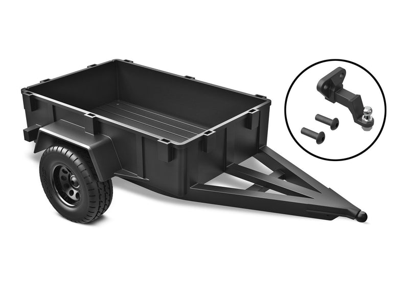 9795 - Traxxas Utility trailer/ trailer hitch (assembled)/ 3mm spring pre-load spacers (2)/ 2.5x8mm BCS (2)