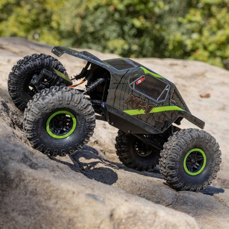 AXI00003T1 AX24 XC-1 4WS 1/24 Scale Mini Crawler RTR GREEN