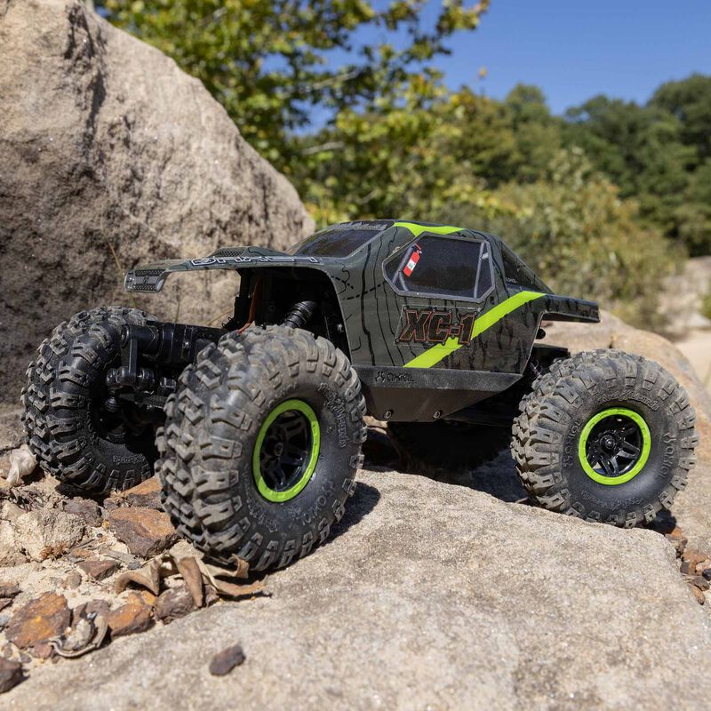 AXI00003T1 AX24 XC-1 4WS 1/24 Scale Mini Crawler RTR GREEN
